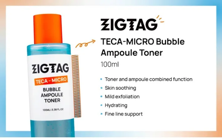 ZIGTAG TECA-MICRO Bubble Ampoule Toner 패키지 및 마케팅 디자인 포트폴리오