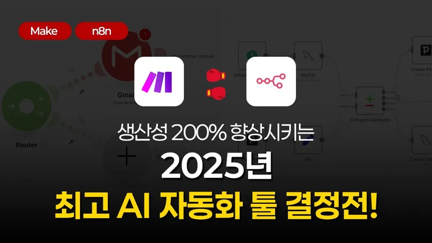 생산성 200% 향상시키는 2025년 최고 AI 자동화 툴 결정전