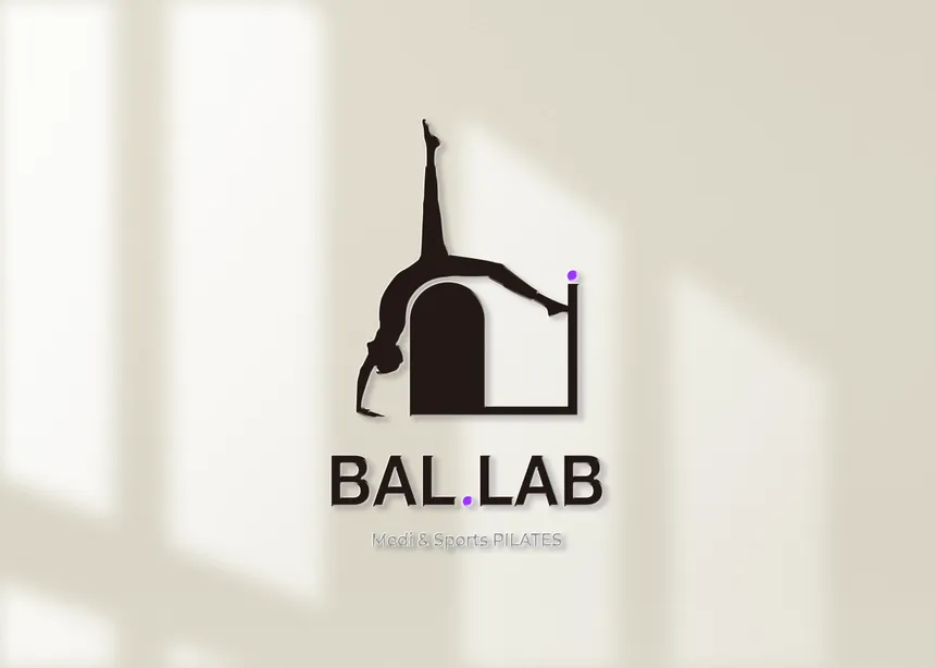 BAL.LAB Medi & Sports PILATES 로고 디자인