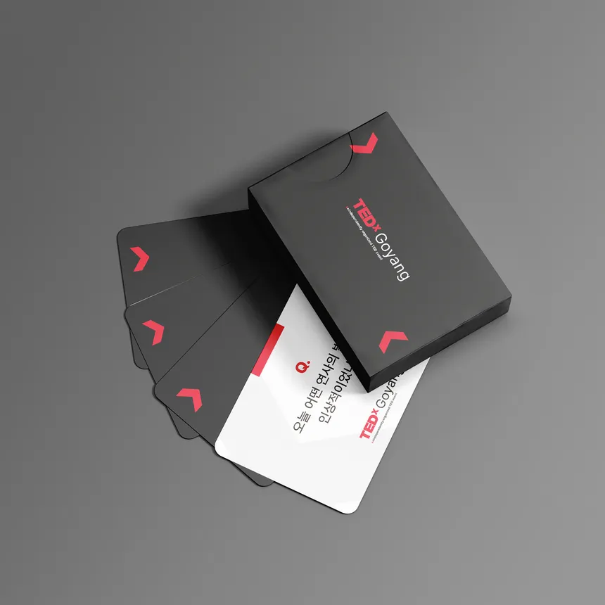 TEDx Goyang 행사 카드 디자인