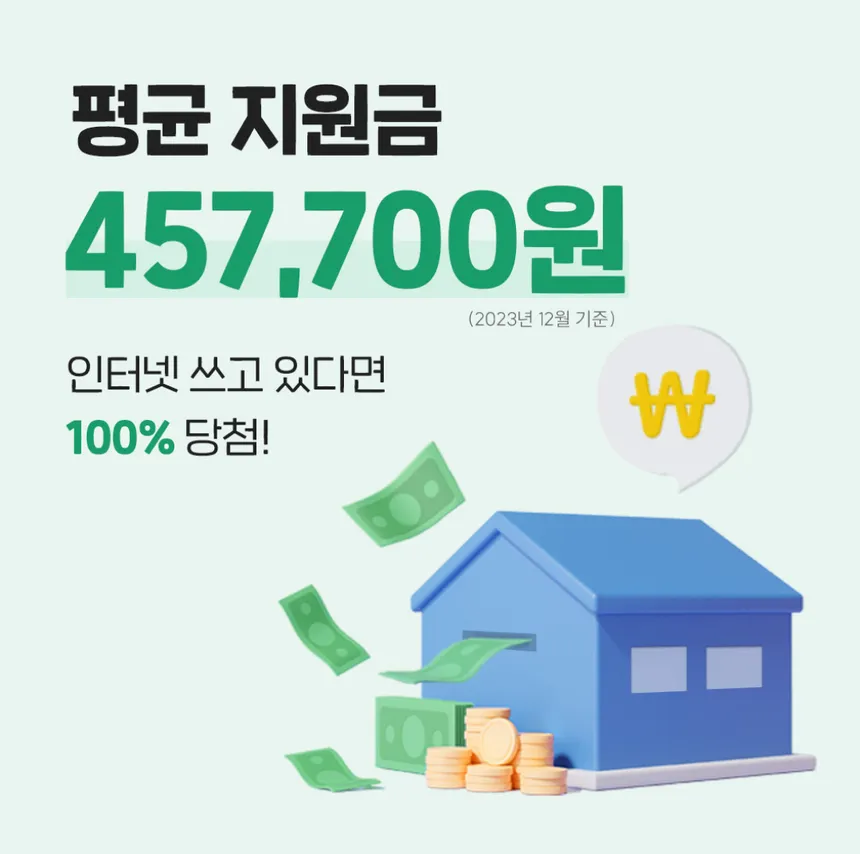 인터넷 지원금 프로모션 광고 디자인