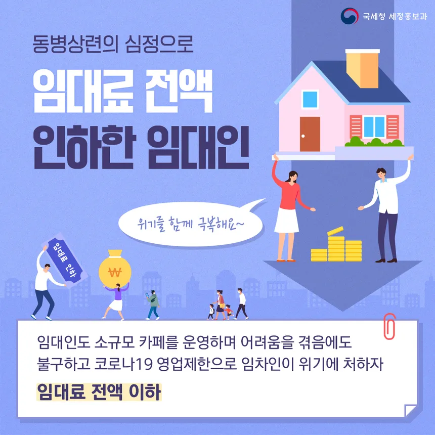임대료 인하, 위기를 함께 극복하는 따뜻한 마음