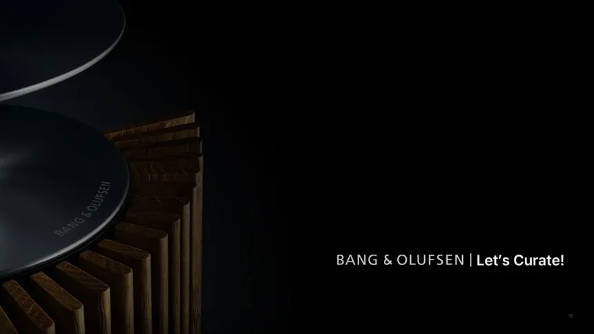 뱅앤올룹슨(BANG & OLUFSEN) 'Let's Curate!' 마케팅 및 브랜딩 전략 제안