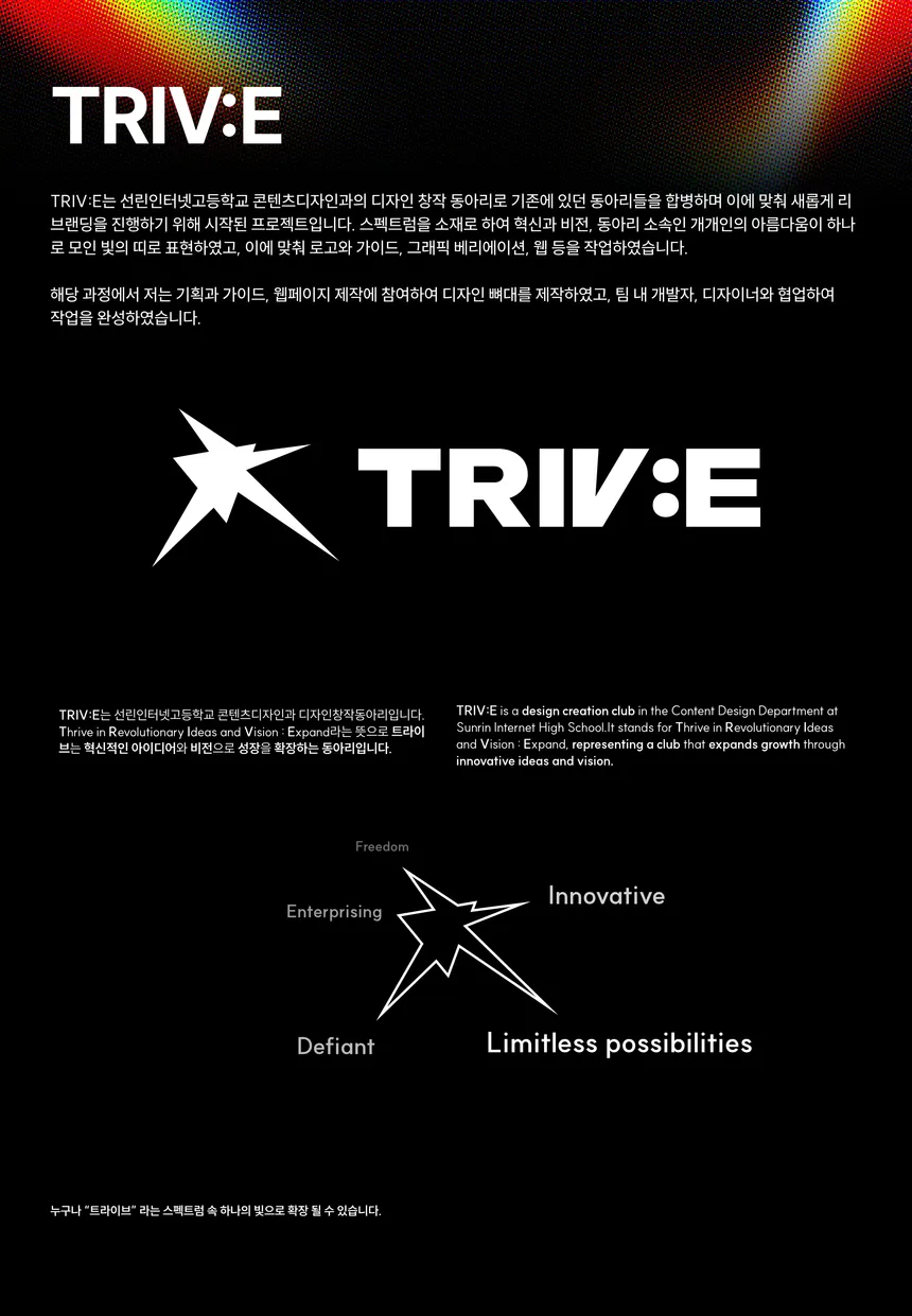 선린인터넷고등학교 TRIv:E 브랜딩