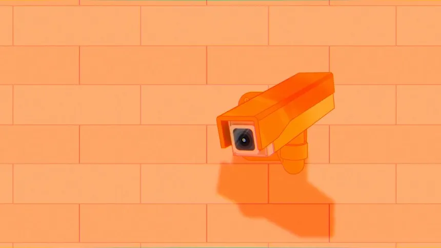 CCTV 카메라 클로즈업 영상