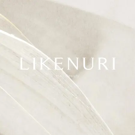 [LIKENURI]헤어 뷰티 브랜드 로고 디자인