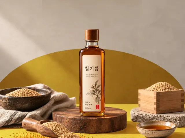 참기름 상세 페이지 디자인