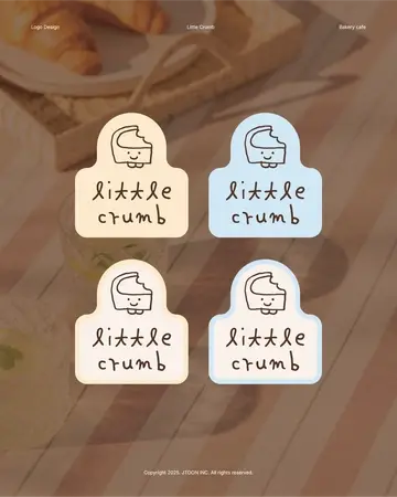 디저트 카페 로고 디자인