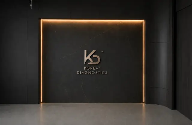 KOREA DIAGNOSTICS 프리미엄 로고 및 공간 브랜딩 디자인