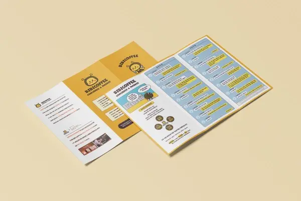 BIBICOFFEE 꿀벌 캐릭터를 활용한 브랜드 로고 및 아이덴티티 디자인