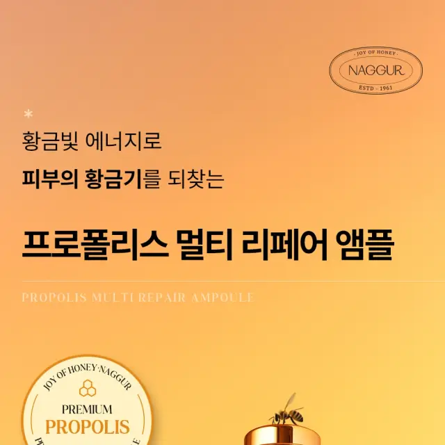 내꾸르 프로폴리스 멀티 리페어 앰플 상세 페이지 디자인