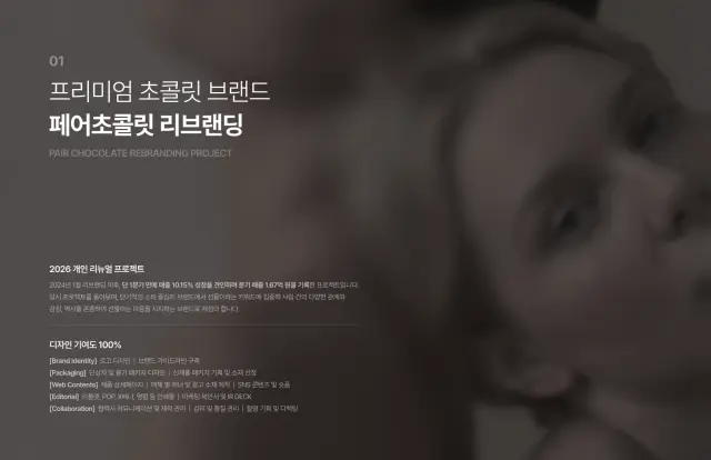 프리미엄 초콜릿 브랜드 '페어초콜릿' 리브랜딩 프로젝트