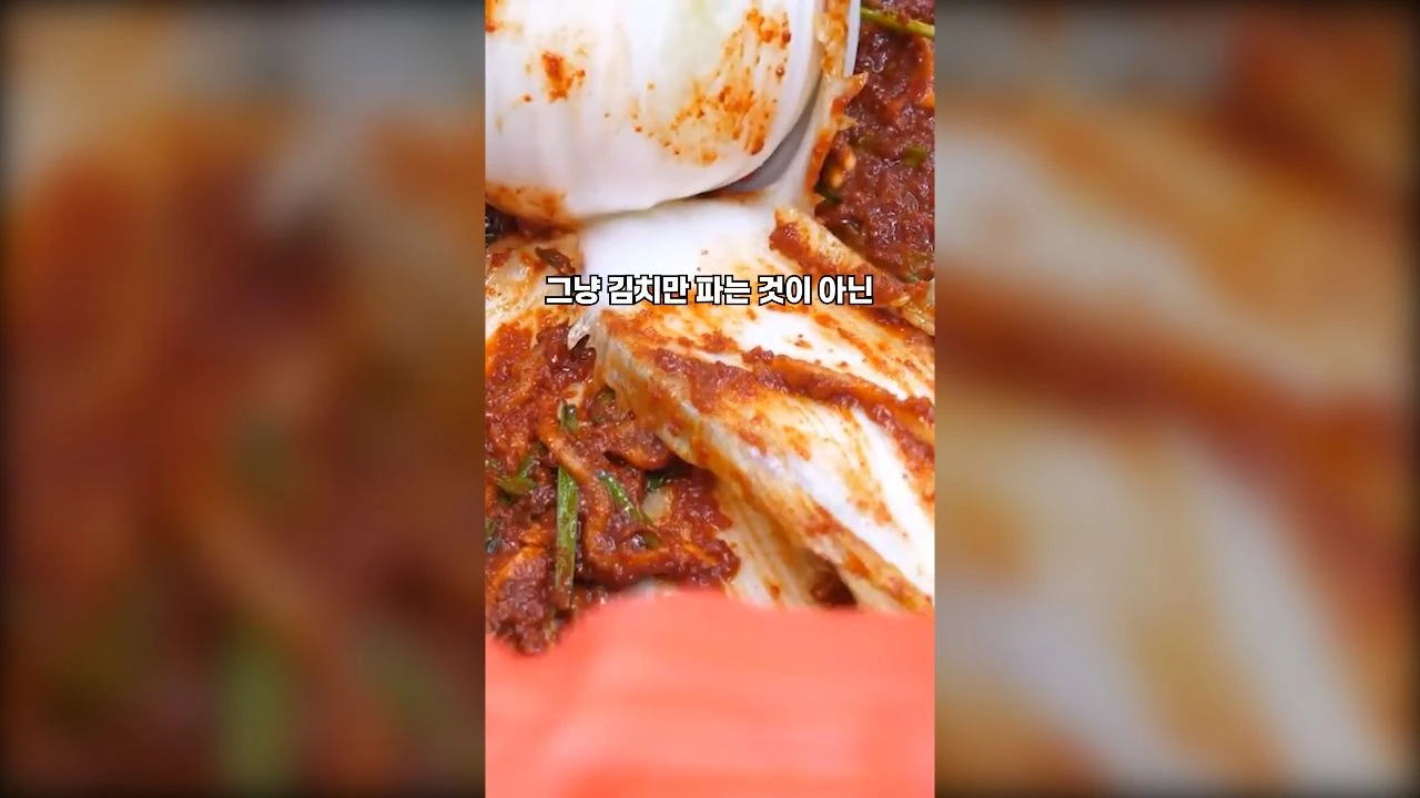 운림가 배추 김치 영상 소재