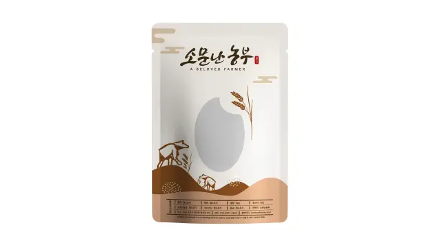 소문난농부 쌀 패키지 디자인