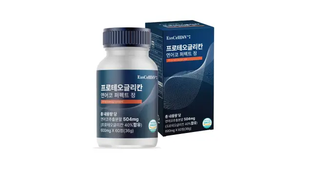 프로테오글리칸 연어코 퍼펙트 정 건강기능식품 패키지 디자인