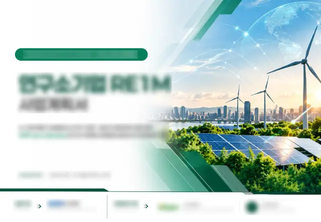 친환경 에너지 사업계획서 PPT 디자인