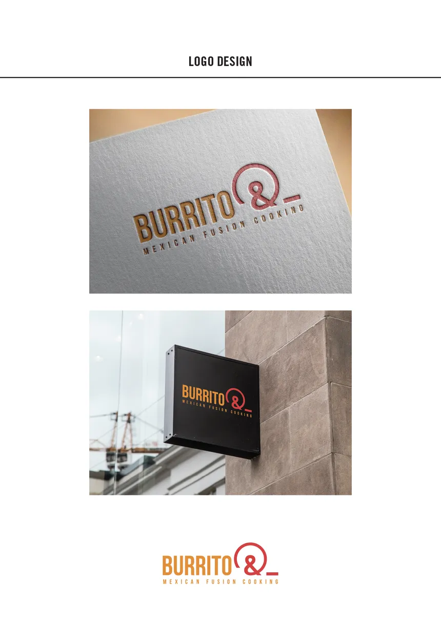 Burrito & 레스토랑 로고 디자인