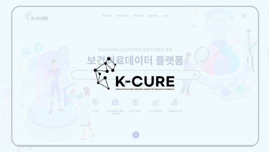 K-CURE 보건의료데이터 플랫폼 웹 UI/UX 디자인