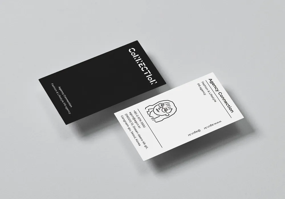 전동렬 디자이너 패션 브랜딩 포트폴리오 - Agency Connection 명함